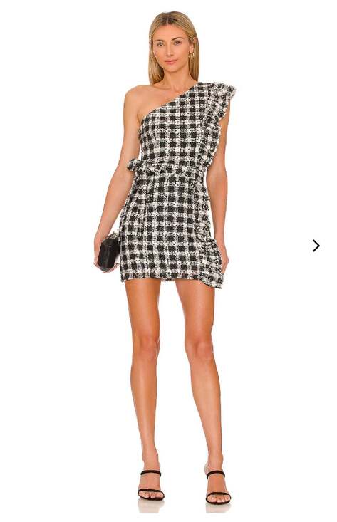 Lovers + Friends Dresses & Skirts - Lovers & Friends Seana Mini Dress Size Small Lace One Shoulder Black Ivory